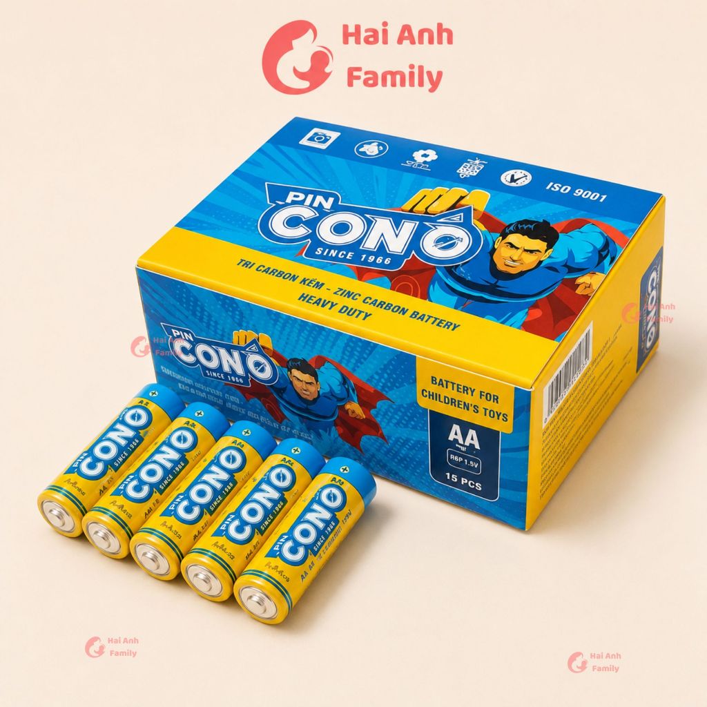 Pin AA Pin Con Ó xanh Pin tiểu 2A bao bì mới Pin Carbon kẽm lắp đồ chơi Remote
