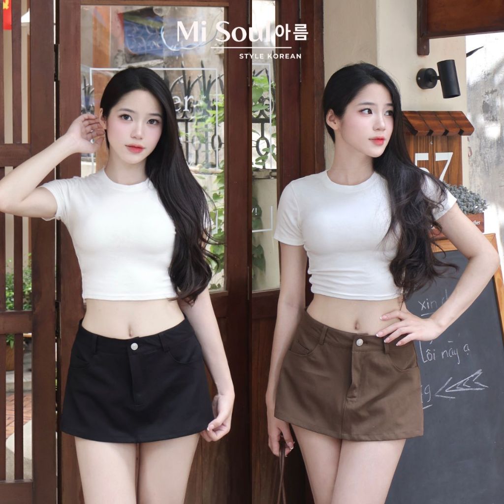 Quần Giả Váy Kaki Dáng Ngắn Có Lót Sexy, Chân Váy Lót Quần Tà Váy Ngoài Cá Tính MiSoul 565 | BigBuy360 - bigbuy360.vn
