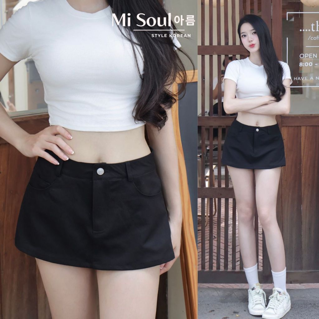Quần Giả Váy Kaki Dáng Ngắn Có Lót Sexy, Chân Váy Lót Quần Tà Váy Ngoài Cá Tính MiSoul 565 | BigBuy360 - bigbuy360.vn