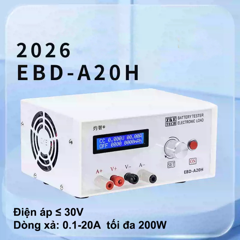 Máy Test Dung Lượng Pin 0-30V 20A  EBD-A20H