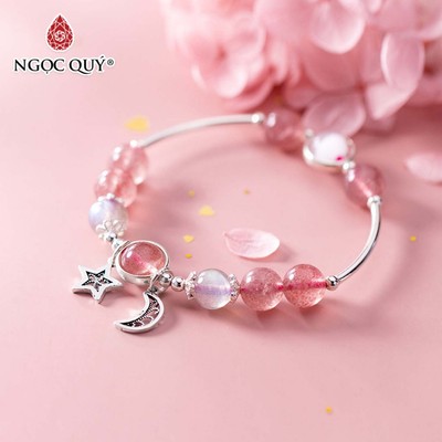 Vòng tay đá Thạch anh tự nhiên phối charm - Mẫu VC0959 - Ngọc Quý