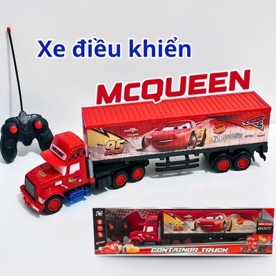 Đồ Chơi Xe Đầu Kéo Container Điều Khiển Lightning Mc. Queen