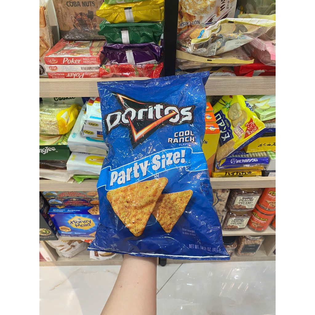 🍟💜 BÁNH SNACK KHỔNG LỒ CỦA MỸ VỊ GÀ RÁN CHUA NGỌT FRITO LAY DORITOS XANH COOL RANCH FLAVORED MIX AND