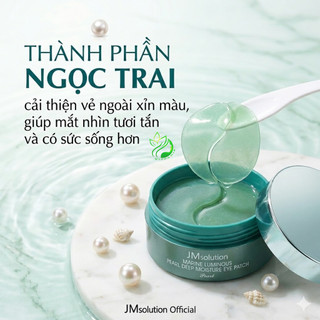 Mặt Nạ Mắt JMSOLUTION Ngọc Trai Marine Luminous Pearl Deep Moisture Eye Patch Cấp Ẩm Dưỡng Trắng