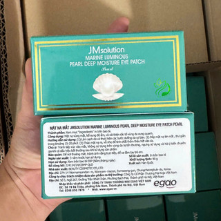 Mặt Nạ Mắt JMSOLUTION Ngọc Trai Marine Luminous Pearl Deep Moisture Eye Patch Cấp Ẩm Dưỡng Trắng
