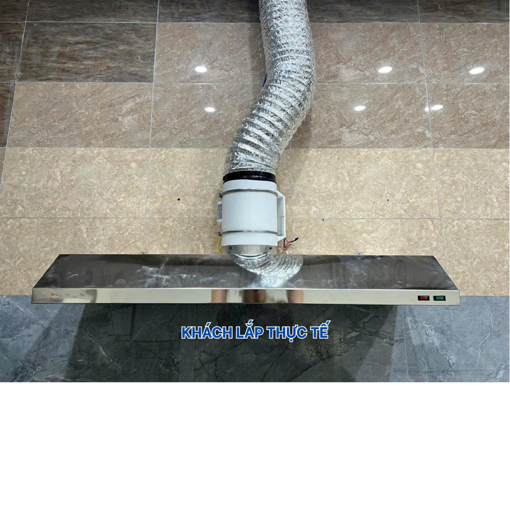 (HÀNG ĐẶT) COMBO MÁY HÚT MÙI KT 110X80 QUẠT HF200