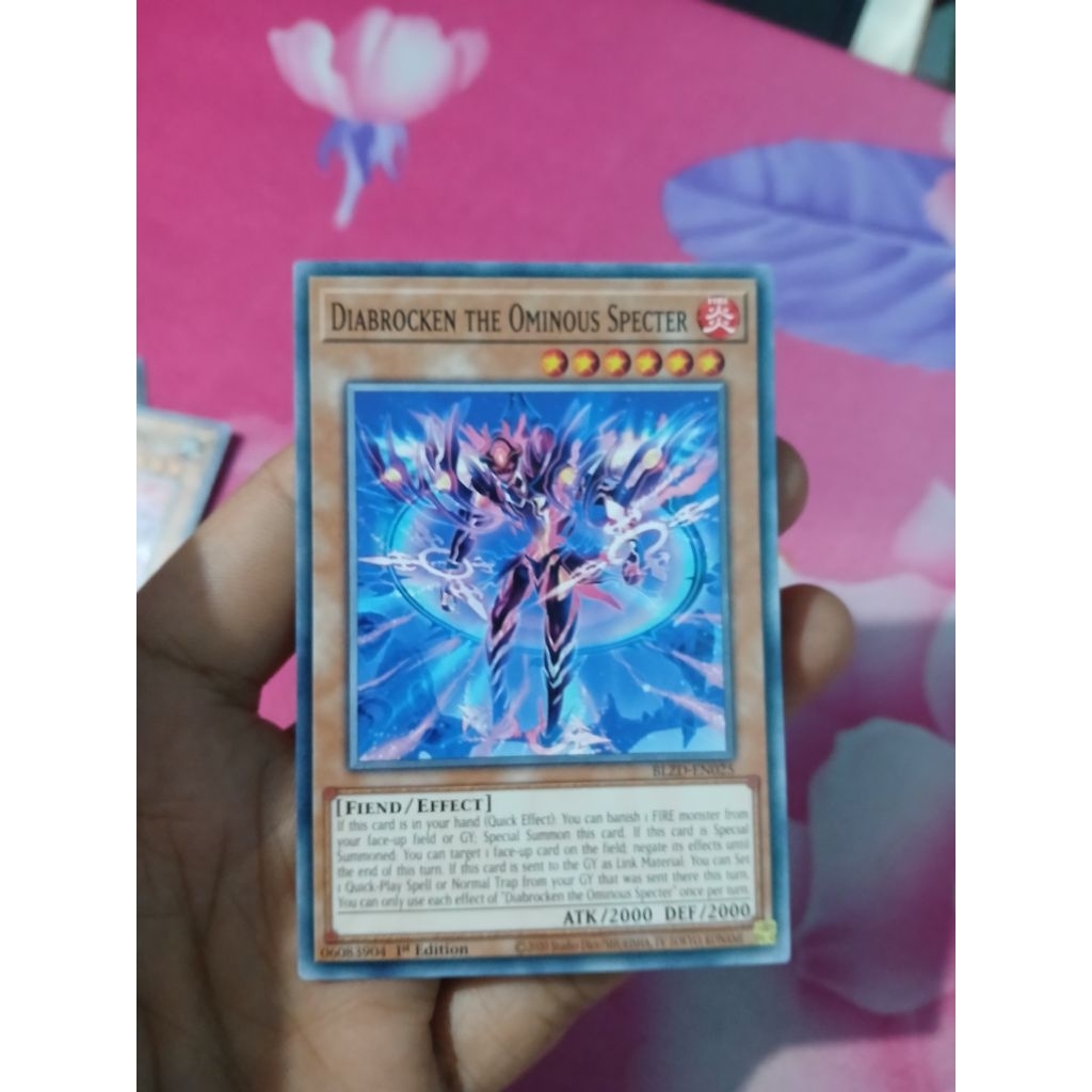 [Yugioh Biên Hòa Store] 1 lá thẻ bài Diabrocken the Ominous Specter BLZD-EN025 Common 1st