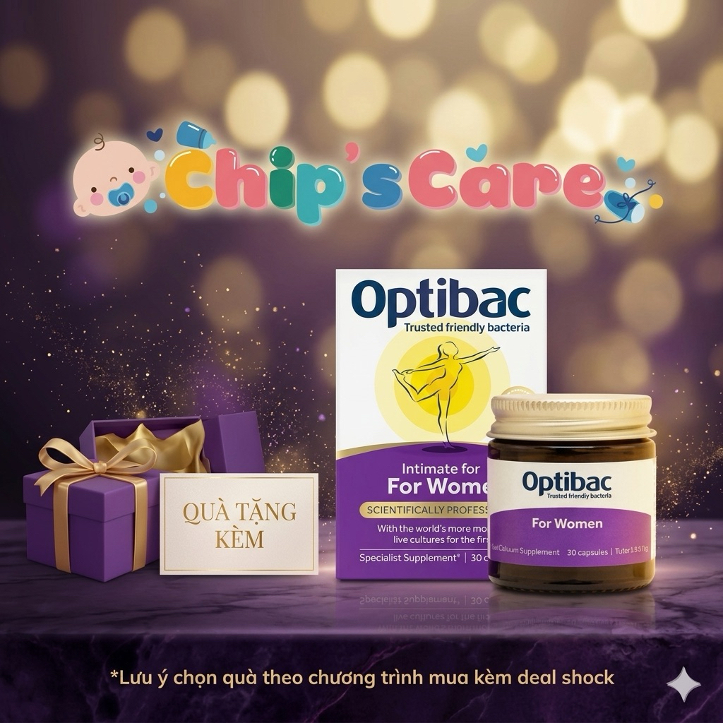 Optibac tím for women 30v chính hãng mẫu mới