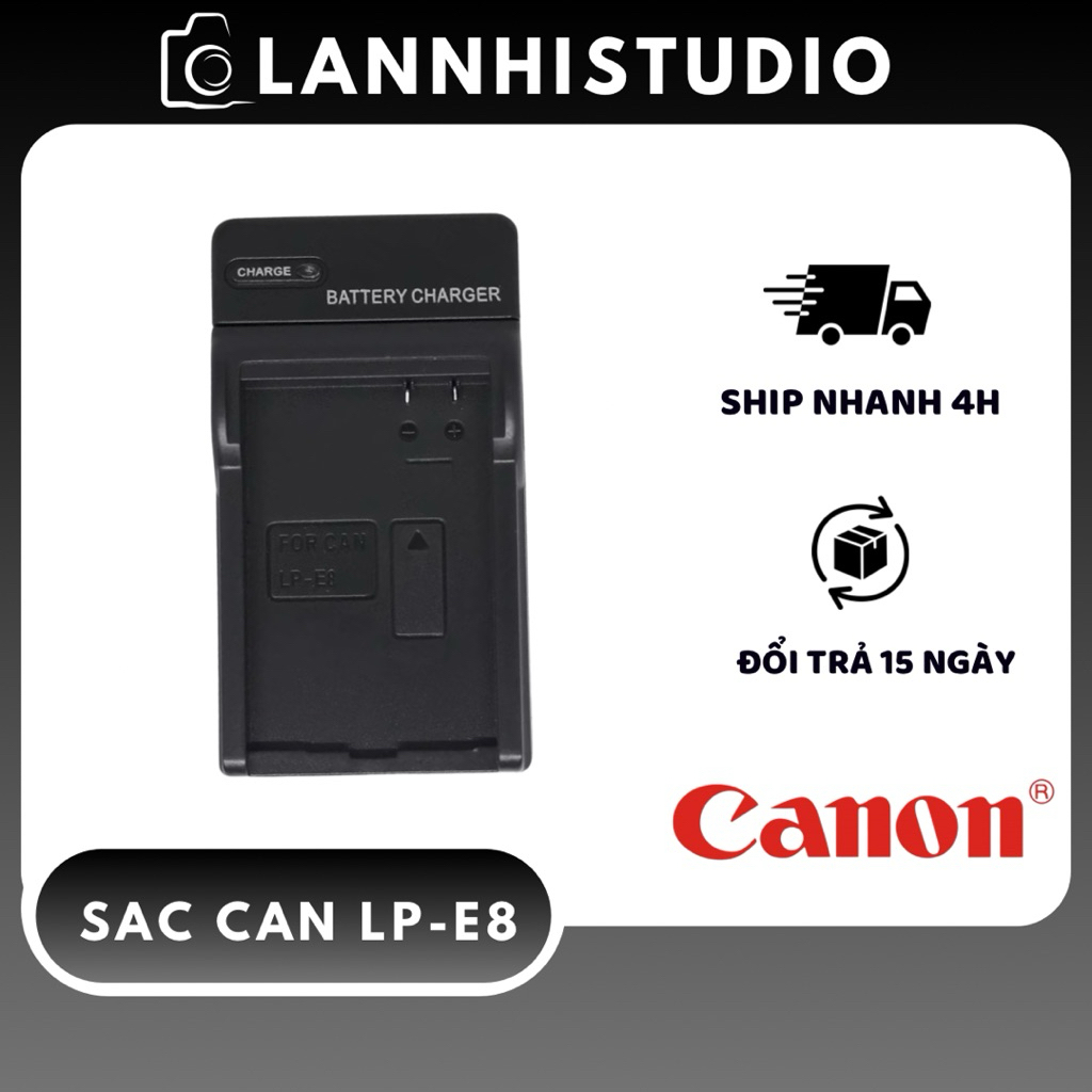 Sạc Canon LP-E8 Cho EOS 550D 600D 650D 700D Sạc Pin Máy Ảnh Canon Thay Thế [ HOẢ TỐC ]