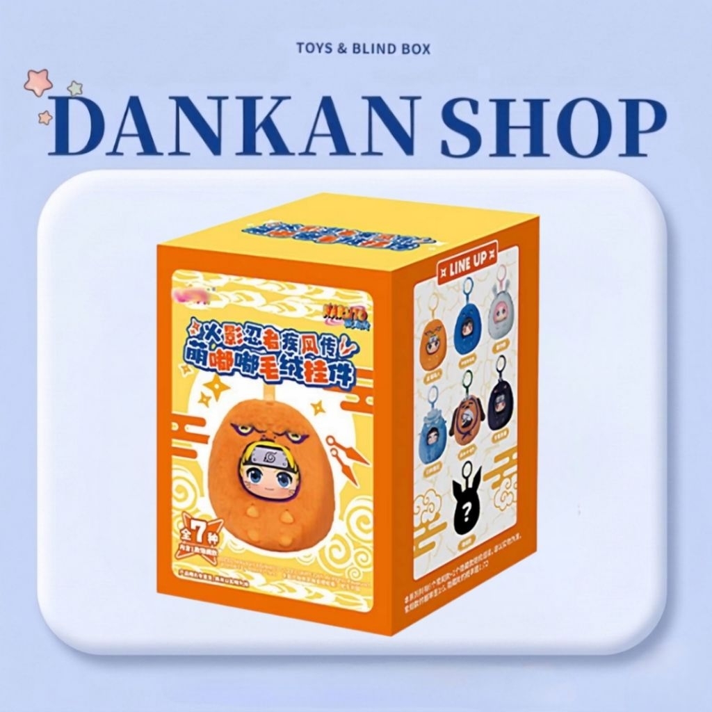 Blind box móc khóa bông Naruto shippuden series Moe Dudu