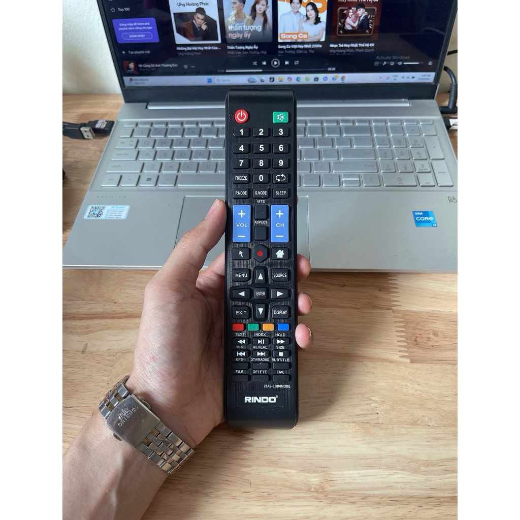 Remote điều khiển Tivi RINDO chính hãng( Dùng cho Tivi RINDO có mẫu khiển giống hình)