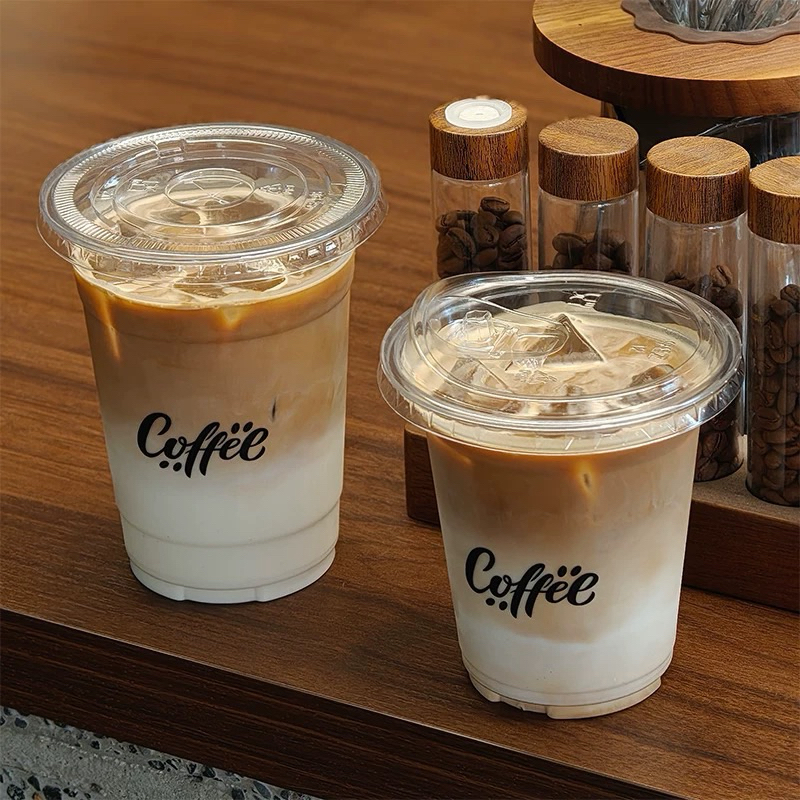 [ Lốc 50ly ] Cốc pet coffee dáng hàn