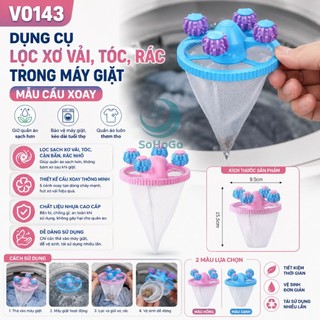 Túi Lọc Rác Máy Giặt Kèm Quả Cầu Xoay -Túi Hứng Rác Lưới Máy Giặt Đa Năng -Bẫy Lọc Lông & Cặn Giặt Xoay Thông Minh