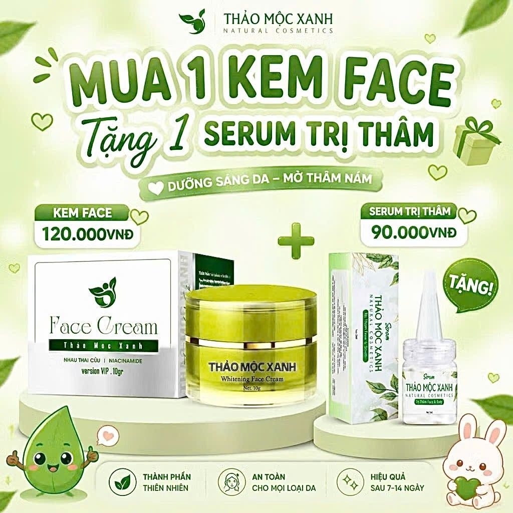 Kem face thảo mộc xanh Dưỡng Da