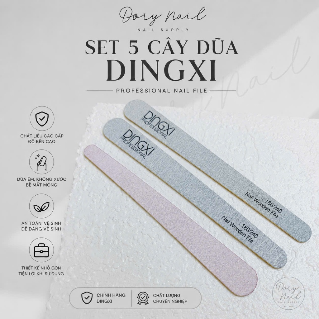 5 cái Dũa Dingxi chuyên dụng làm móng