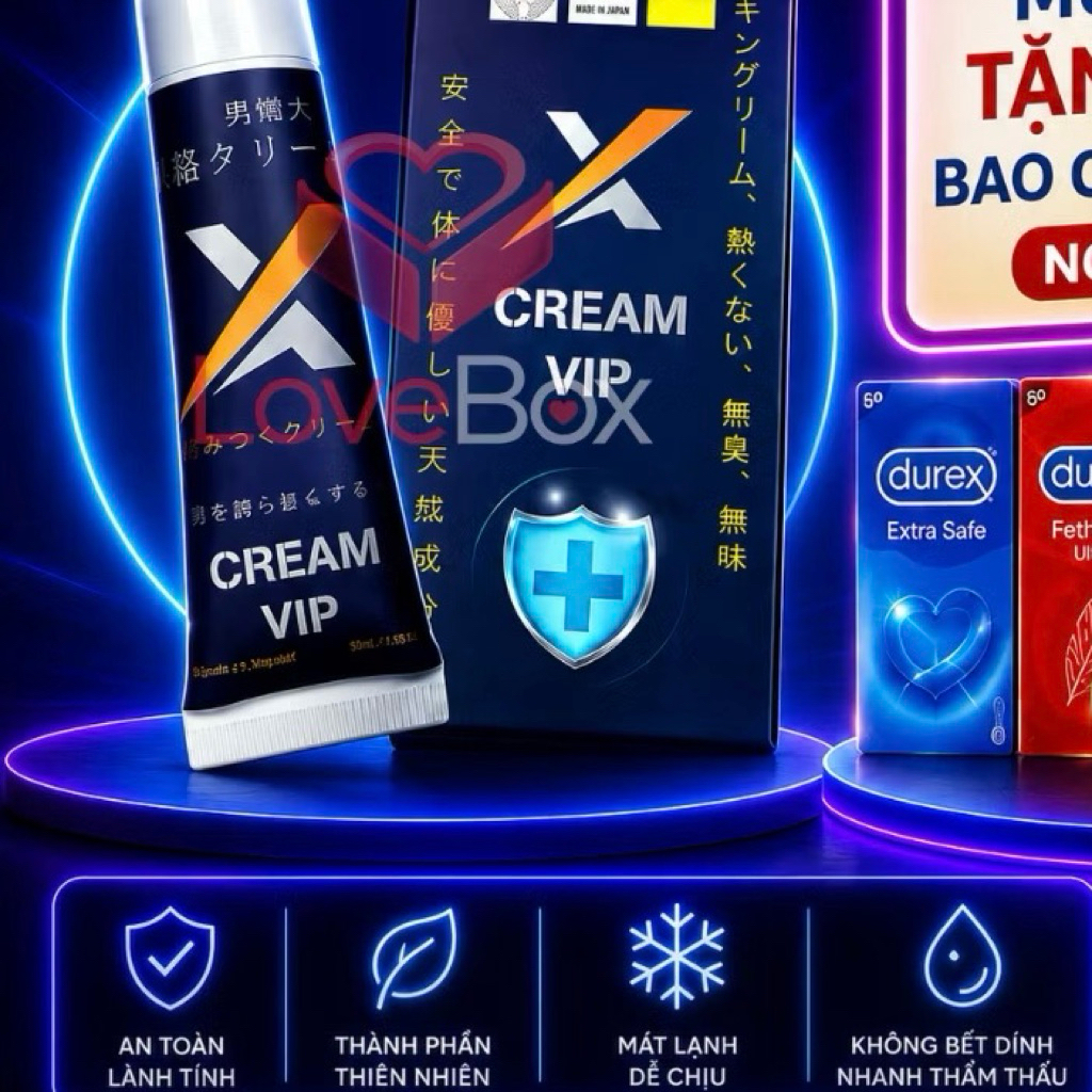 Kem Vip Nhật - SIU Cream Vip Men - Kem Bôi Ngoài Da Dưỡng Ẩm Dành Cho Nam