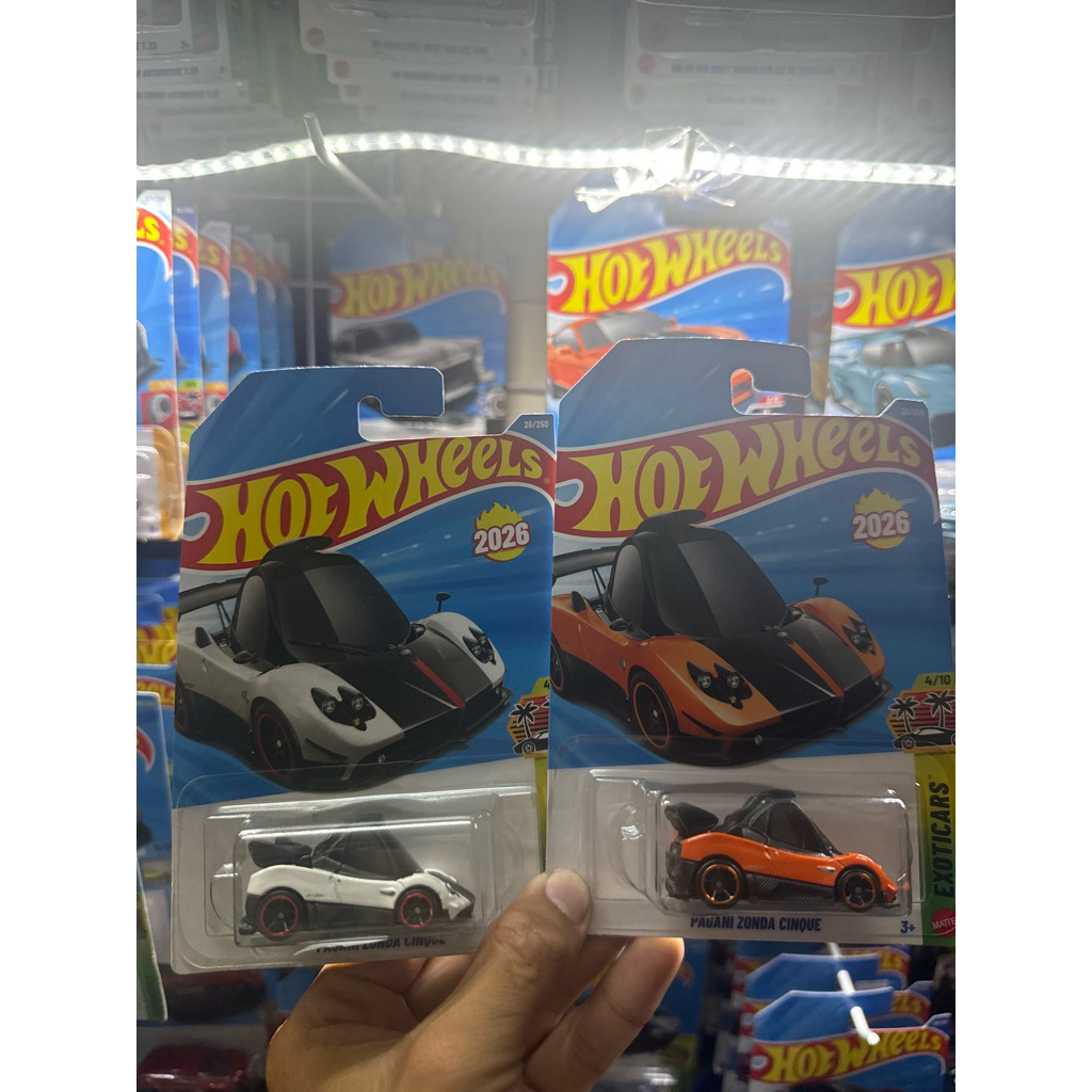 (Có sẵn-Hoả tốc SG) Xe mô hình 1:64 Hot Wheels chính hãng Mattel Pagani Zonda Cinque