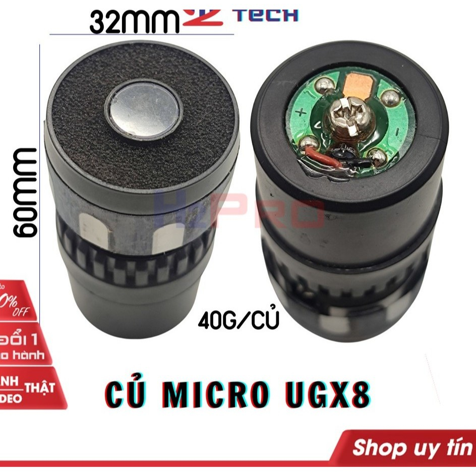 [Top Value] Củ micro Shure UGX8-UGX9 chính hãng (1 chiếc), củ micro cao cấp hút míc-chống hú -H2pro 