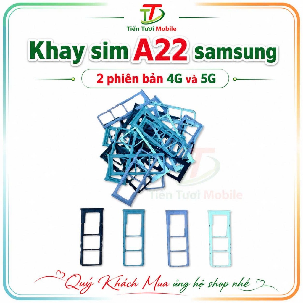 Khay sim samsung A22,phiên bản 5G& 4G