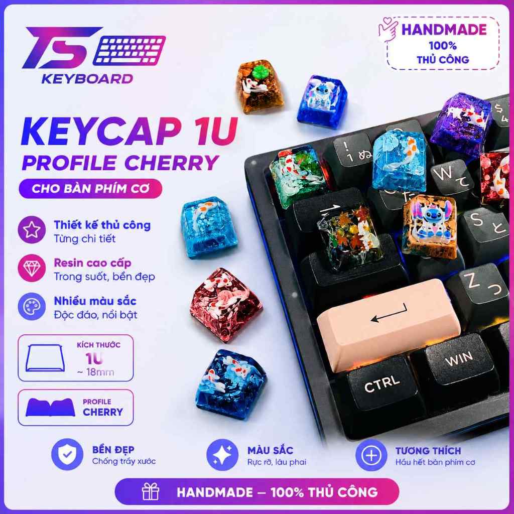 Keycap Artisan Resin 1U Cherry MX – Keycap Handmade Decor Bàn Phím Cơ