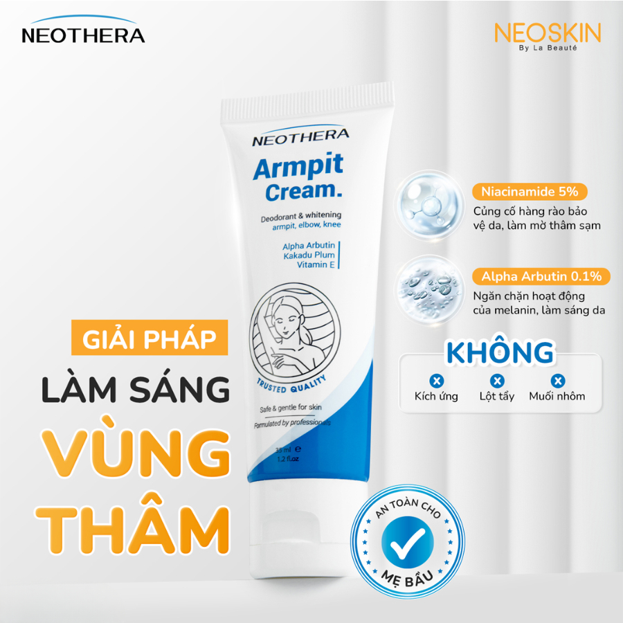 Combo 2 Tuýp Kem Giảm Thâm ARMPIT CREAM 35g - Dưỡng Trắng Da, Mờ Thâm Nách Mông Bikini Bẹn Khuỷu Tay