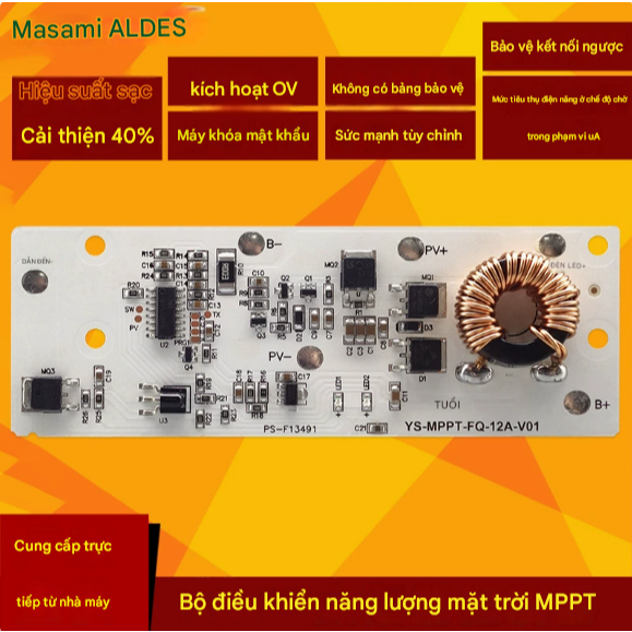Mạch led mppt 6,4v 15A 6~18v