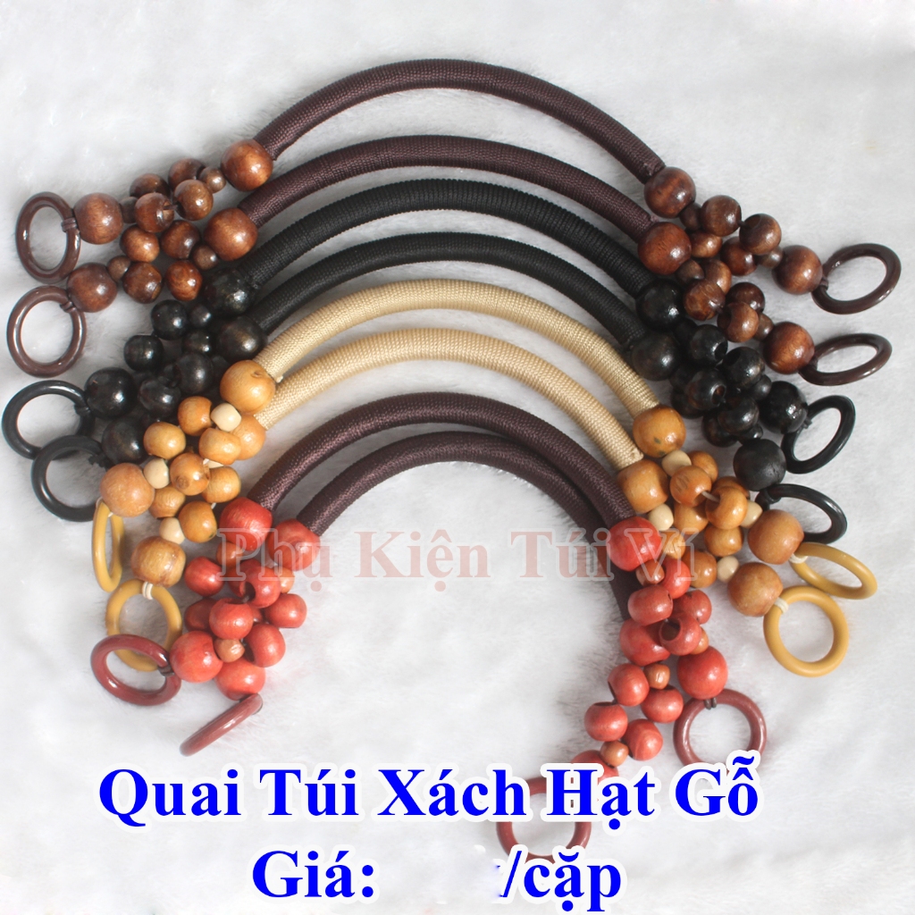 Quai Túi Xách Hạt Gỗ (106k/1cặp)