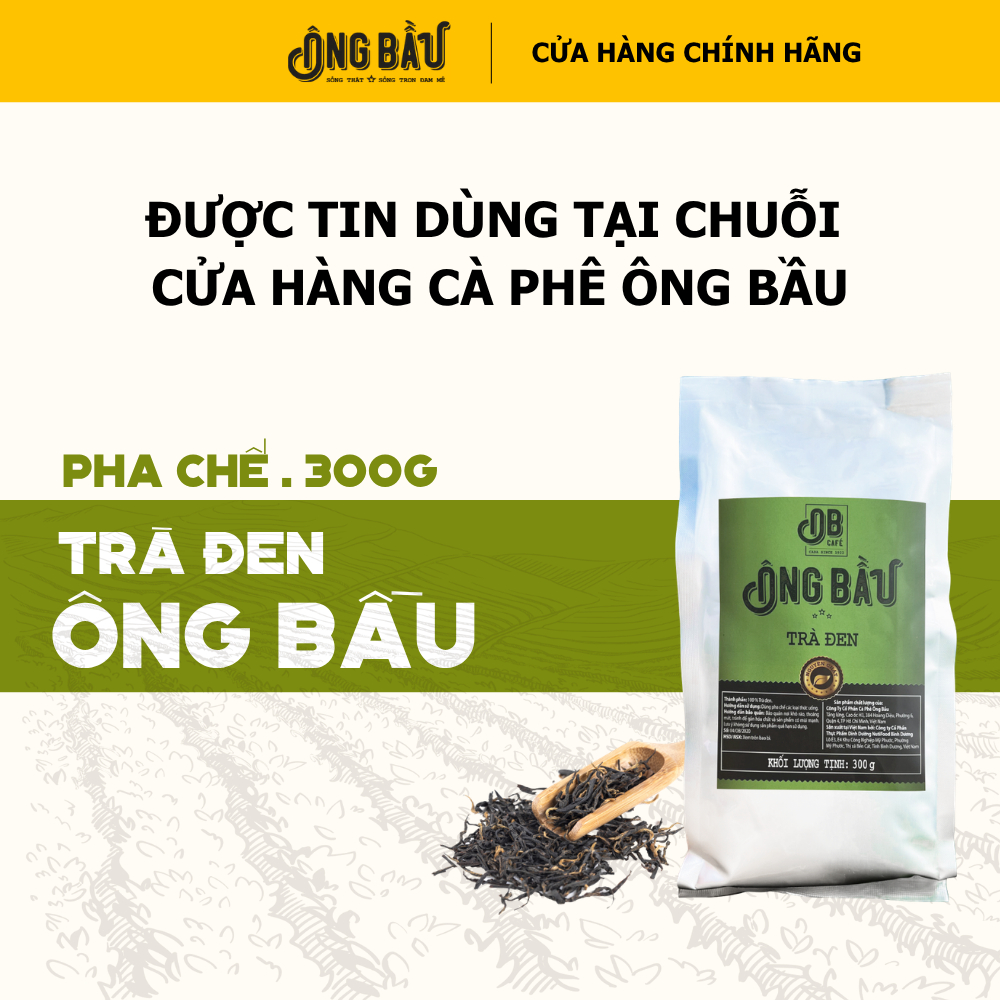 Ông Bầu - Trà Đen Pha Chế - Túi 300gr