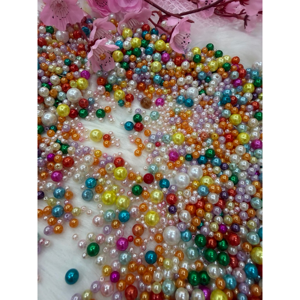 20gr hạt nhựa mix màu , mix size