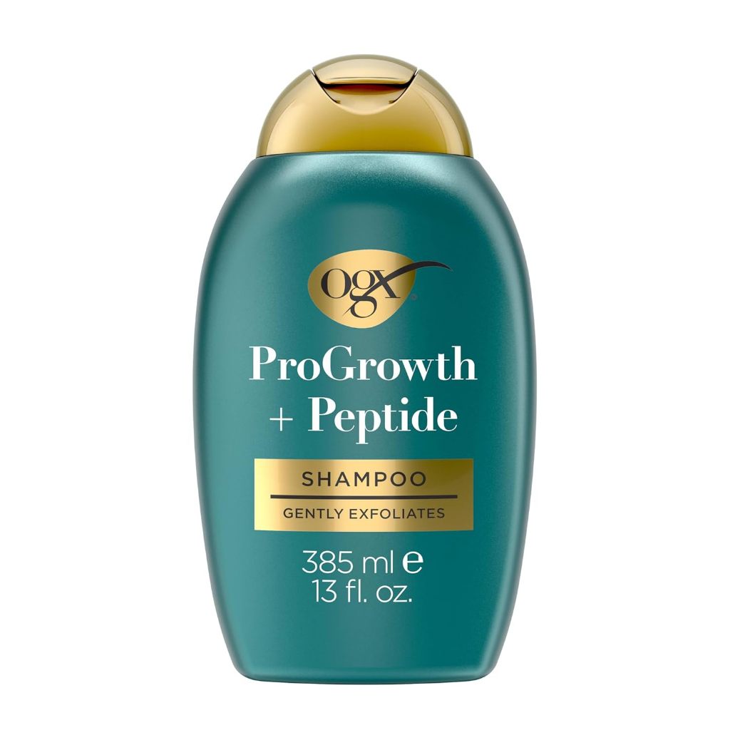 Dầu gội làm sạch OGX ProGrowth + Peptide Clarifying Shampoo, Gentle Exfoliating Scalp Shampoo Suppor