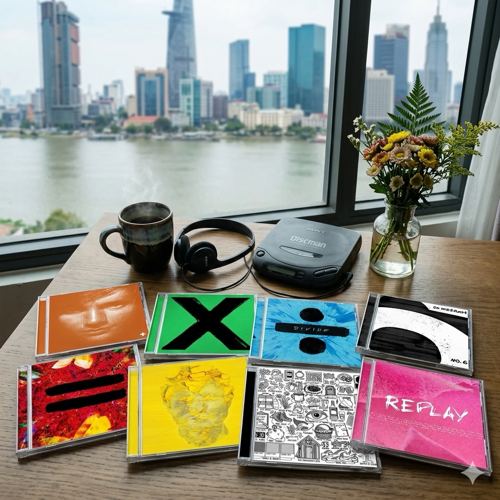Ed Sheeran –  CD   discography các albums + x ÷ = - No 6 Autumn Play Tour collection đĩa gốc