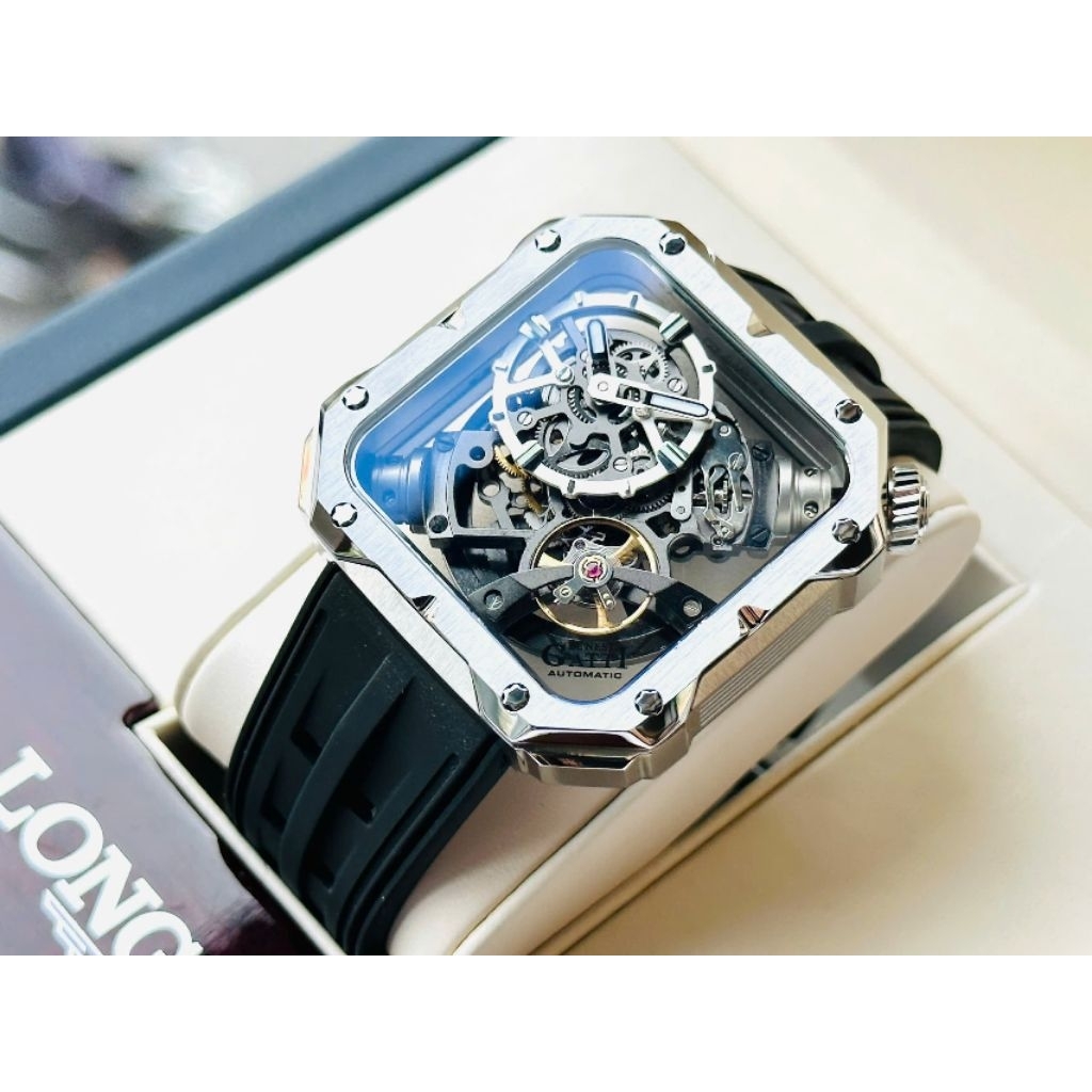 [Chính Hãng 100%] Đồng Hồ Nam Bonest Gatti BG4001, BG5804 (4001, 5804) Máy Cơ (Automatic) Mặt Vuông 