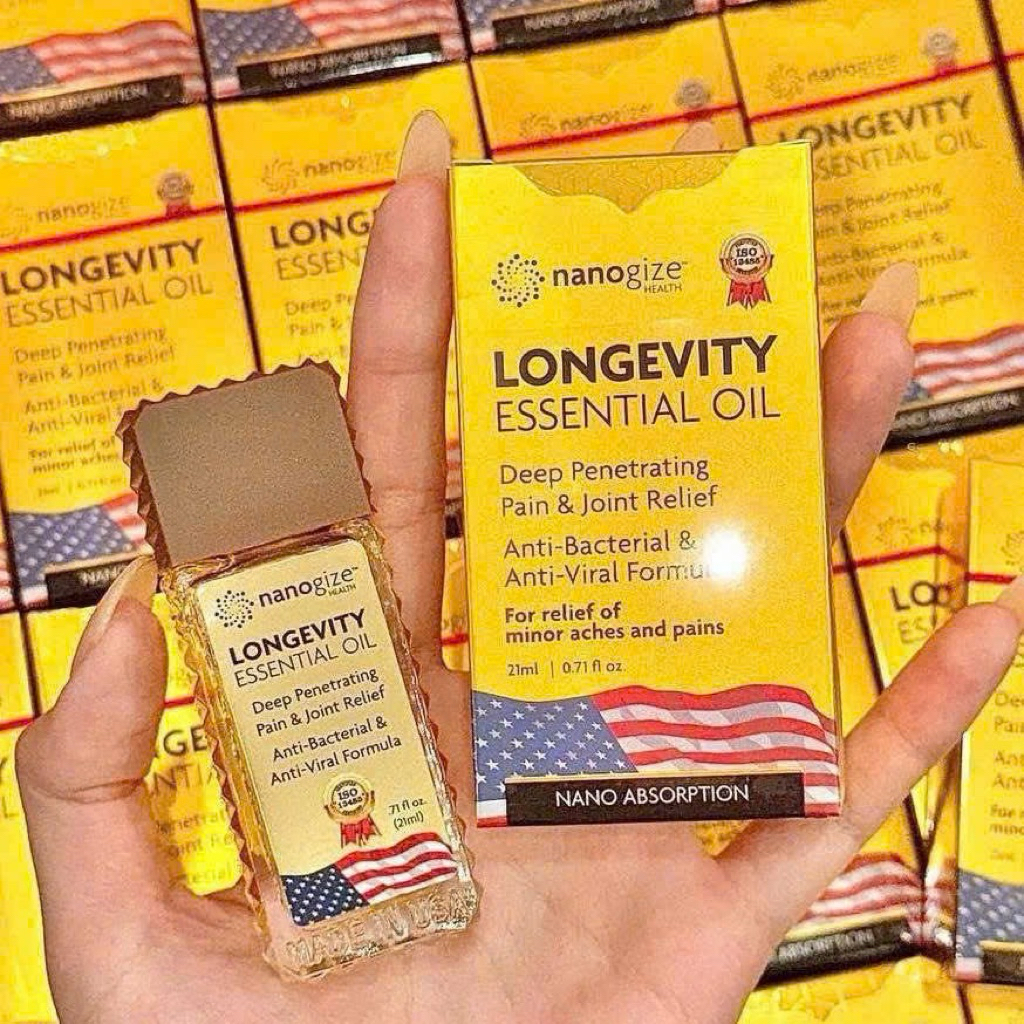( CHÍNH HÃNG ) Dầu gió vàng Nanogize Longevity essential oil