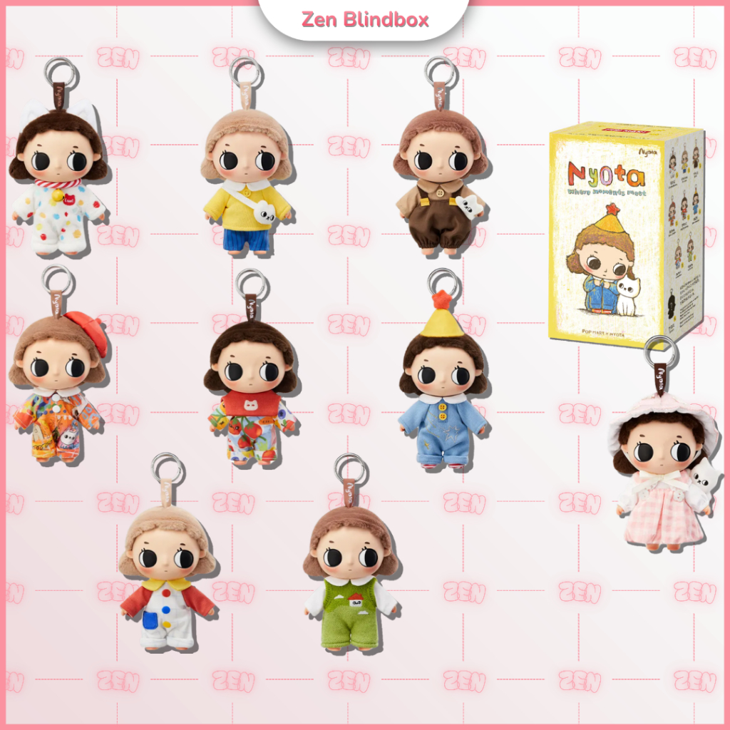 [CHÍNH HÃNG] Blindbox Nyota Where Moments Meet Móc Khóa Gấu Bông Nyota