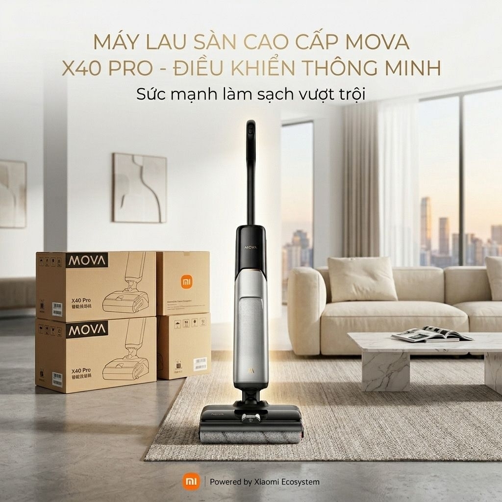 [Tặng combo] Máy hút bụi lau nhà Mova X40 Pro | Plus | INXNI NEO Z3