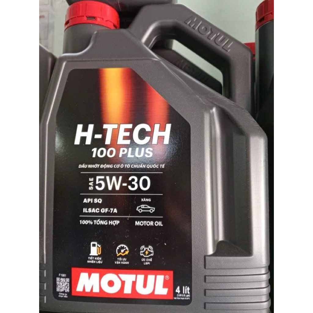 (Chính hãng ) Dầu tổng hợp motul H-TECH 100 PLUS 5W30 API SQ 4 LÍT