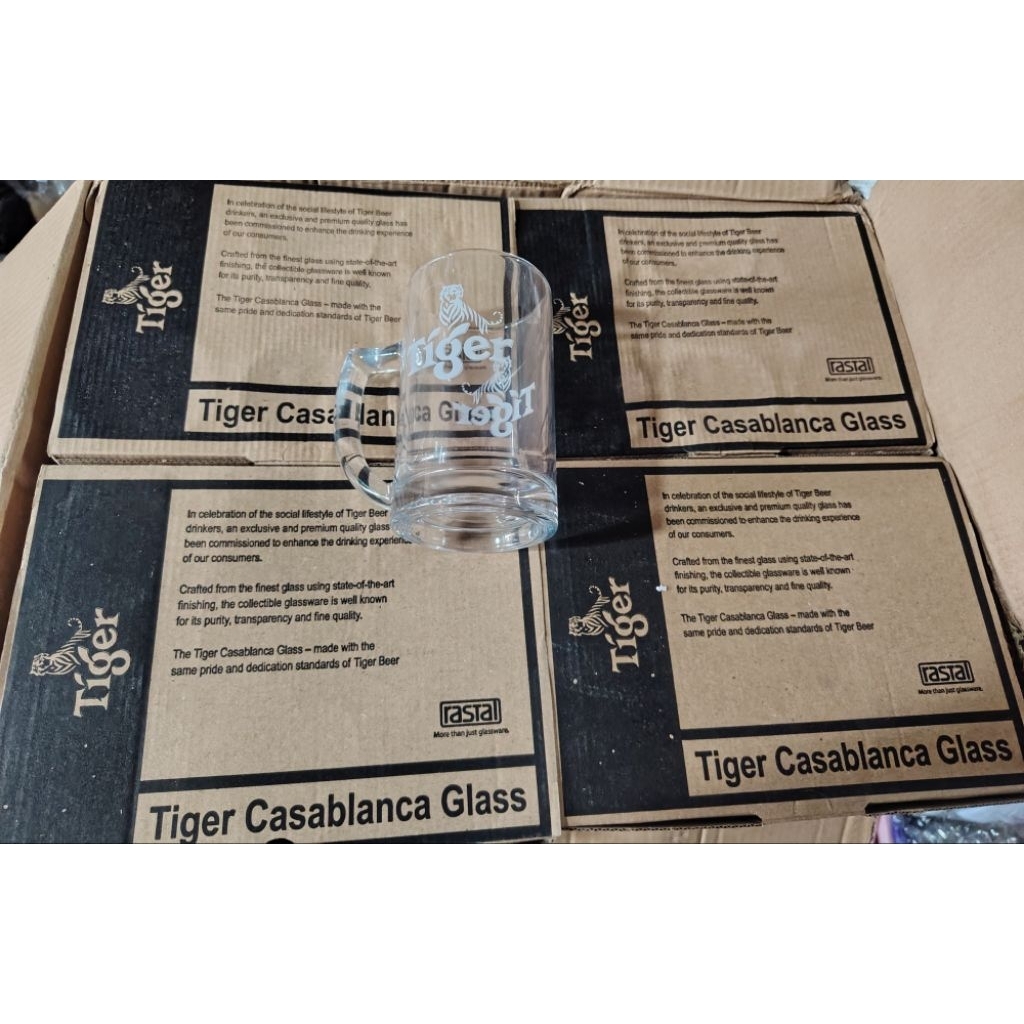 Bộ 12 ly bia thủy tinh Tiger 450ml - ly uống bia cao cấp tiger nhập Indo
