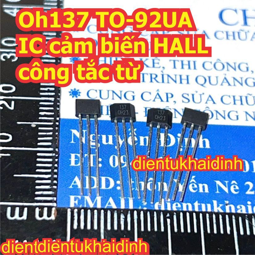 5 con OH137 137 TO-92UA IC cảm biến HALL công tắc từ kde0968