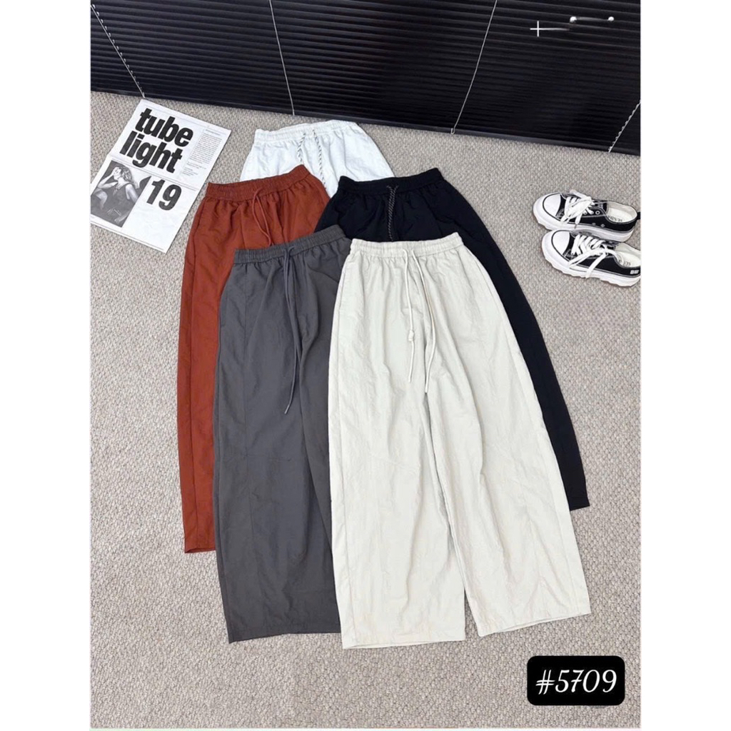 Quần baggy gió thụng cạo chun hàng QC đẹp mã 5709#
