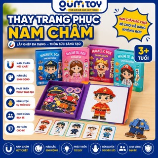 Đồ Chơi THAY ĐỒ TRANG PHỤC NAM CHÂM – LẮP GHÉP Sáng Tạo Cho Bé | Nhiều Mẫu Siêu Đáng Yêu