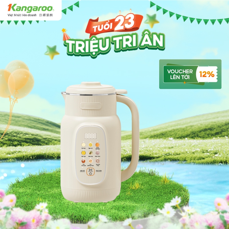Máy xay nấu đa năng Kangaroo KGNM135B01 - Dung tích 1.35L, Inox 304