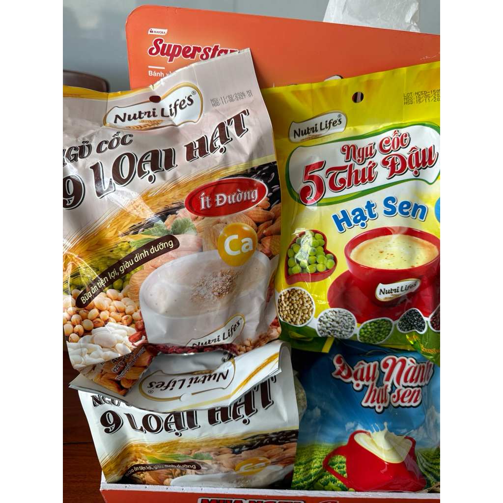 NGŨ CỐC 9 HẠT, BỘT NGŨ CỐC 5 LOẠI ĐẬU, ĐẬU NÀNH HẠT SEN