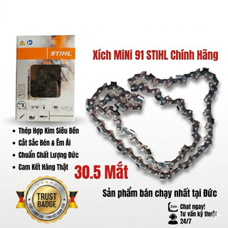 [CHÍNH HÃNG] Xích Máy Cưa Stihl Mini 91 - Mã 3636 000 0061 - Sắc Bén, Bền Bỉ, Nhiều Kích Thước