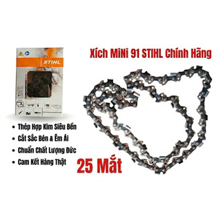 [CHÍNH HÃNG] Xích Máy Cưa Stihl Mini 91 - Mã 3636 000 0061 - Sắc Bén, Bền Bỉ, Nhiều Kích Thước