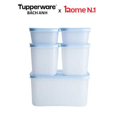 Bộ hộp trữ đông dẻo Tupperware Gen II Set 5 - Nhựa nguyên sinh an toàn - Bảo hành trọn đời