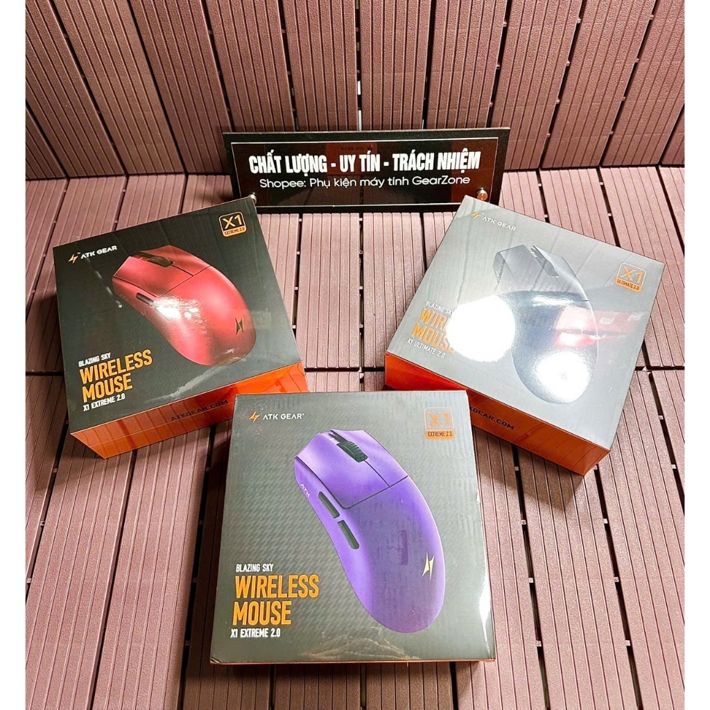 (BH12 tháng đủ) Chuột Gaming không dây ATK Blazing Sky X1 v2 Ultimate | Ultra |X1 Promax | X1 Pro  8