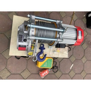 laptop - máy tời đa năng Nitto CD 600/1200kg-750/1500kg cáp 30m-60m-100m-220v (điều khiển từ xa + tay bấm dây )