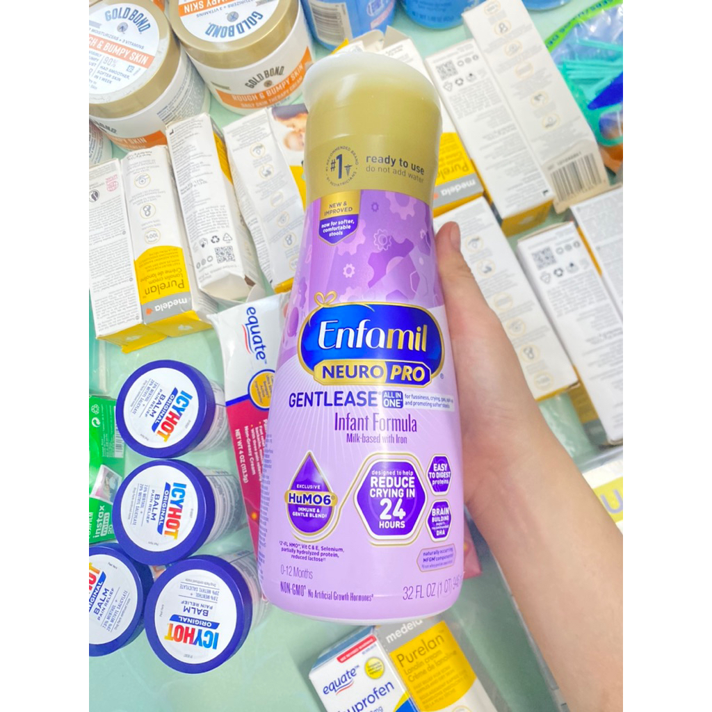 ( Hàng Mỹ) Xả kho giá sale sữa Enfamil NeuroPro Gentlease  dành cho bé từ 0–12 tháng tuổi