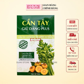 Cần Tây Giữ Dáng Plus Chính Hãng DUMI STORE dành cho cơ địa chai lỳ khó giảm, giảm mỡ thầntốc, đào thải mỡ thừa hiệu quả