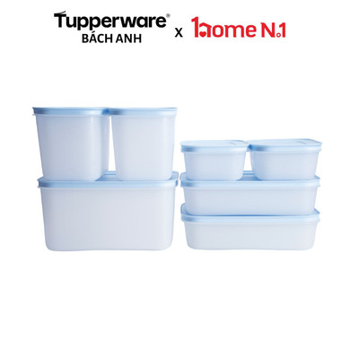 Bộ hộp trữ đông dẻo Tupperware Gen II Set 7 - Nhựa nguyên sinh an toàn - Bảo hành trọn đời